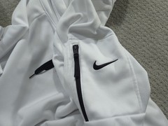 Nike Hoodie Mens Large White Therma-FIT Golf Sweatshirt Corporate Deloitte