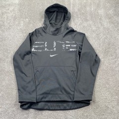 Nike Dri Fit Elite Hoodie Pullover Gray Youth Boys Size Small Athletic