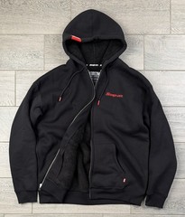 Snap on Dixxon Heavyweight Sherpa Lined Full Zip Hoodie Black NWOT L