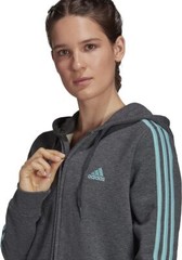 ADIDAS Essentials WOMEN Fleece 3-Stripes Full-Zip Hoodie