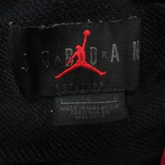 Nike Hoodie Mens Large Black Red Jumpman Classic Pullover Colorblock Jordan