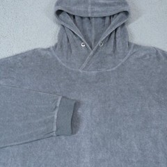 Daniel Patrick Hoodie Men XL Grey French Terry Microfiber Oversized Sweater Hood