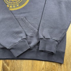 Vintage United States Navy Hoodie Mens XL Blue US Sailor Spellout 90s Sweatshirt