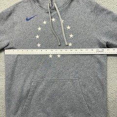 Nike AA3689-091 Mens Medium Gray NBA Pullover Hoodie Sweatshirt Stars Circle