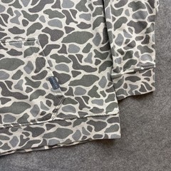 Burlebo Fleece Hoodie Mens 2XL Deer Camo Fishing Hunting Hiking Outdoor