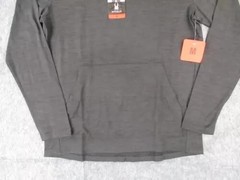Spyder Active Hoodie Mens Medium Gray Pullover Lightweight 4-Way Stretch Gym