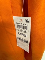 Mode Of One Mens Voltage Orange Kangaroo 80% cotton Pocket Fleece Hoodie Size L