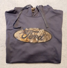 Mountainaire Realtree FORD performance fleece microfiber LS hoodie size L – NWT