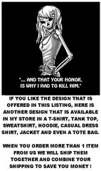 ZOMBIE SUB EAT FLESH WALKING DEAD JED KILL VOODOO SKULL SWEATSHIRT 21