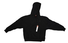 Hanes Hoodie Mens Large Black Originals Pullover Fleece Sweatshirt Pocket