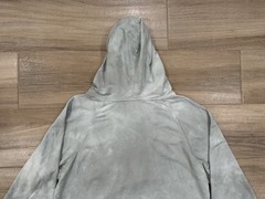 The Mountain Owl Hoodie LARGE Adult Green/Gray Nature Pullover Lightweight Y2K
