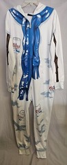 NWOT Coors Light Body Suit Beerman Snowman Holiday Hooded Jumpsuit, Size-Med