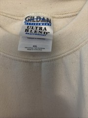 Gildan Activewear Ultra Blend Sweatshirt Crewneck Long Sleeves White XXL Unisex