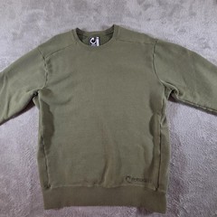 Origin Sweatshirt Mens Large Green 100 Kilo Fleece Made USA Crewneck Pullover