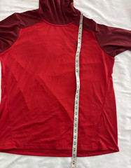 Rab Force Hoodie Large Red Lightweight Breathable Performance Wicking Base Layer