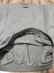 Fear of God ESSENTIALS Dark Heather Oatmeal Fleece Crew Neck Sweatshirt Size M
