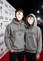 Hollywood California Hoodie Pullover Long Sleeve Graphic Print Hoodie Unisex