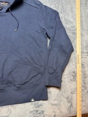 American Giant Hoodie Mens Med Blue Heavyweight Fleece Cotton Pullover Made USA