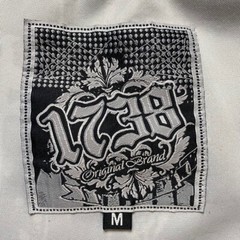 1738 ORIGINAL Mens M Hoodie Gray White Paint Splash # 23 Short Sleeve Kangaroo