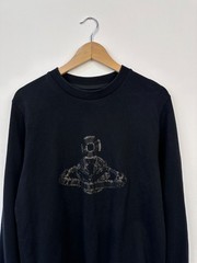 Vivienne Westwood MAN Black Sweatshirt Orb Logo Size L