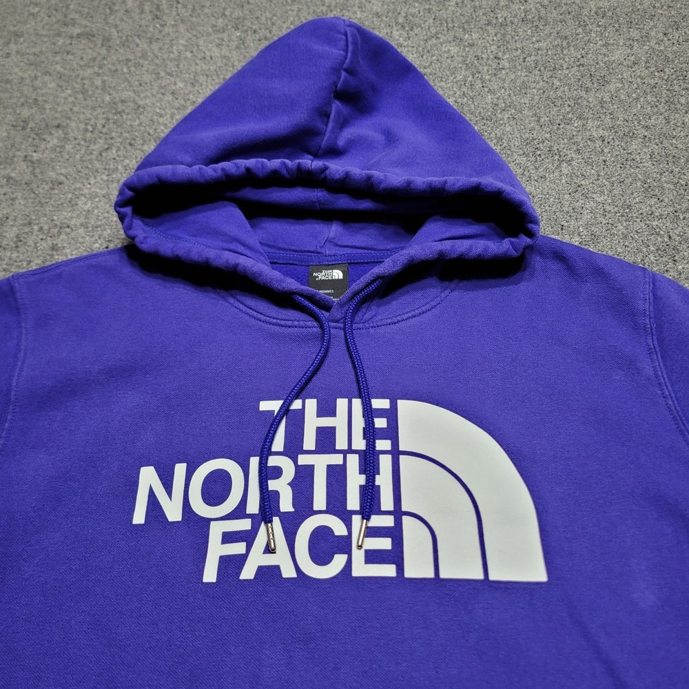 The North Face Hoodie 2XL XXL Lapis Blue TNF White Half Dome Pullover Sweatshirt