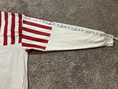 ESY Sweatshirt Men XL American Flag Full-Zip with 8 Sewn Vietnam Veteran Patches