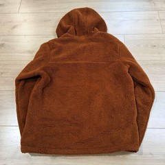 The North Face Campshire Hoodie Mens Medium Brown Sherpa Fleece 1/4 Zip Pullover
