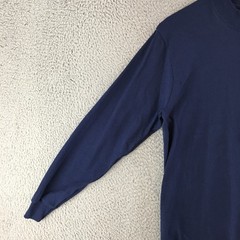Port And Company Sweatshirt Mens M Blue Cotton Long Sleeve Round Neck Pullover