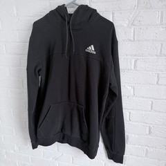 adidas Originals Stadium Fleece Badge of Sport Hoodie Men’s US Size Medium Black