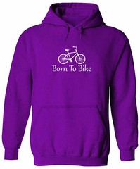 Ride Bicycle Unisex Pullover Sweatshirt Hoodie Sweater Graphic Gift Born To Bike