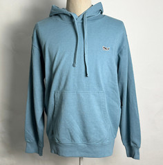 Dark Seas Men’s Sustainable Pigment Hoodie Fordham Smoke Blue Size M NWT Shark