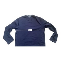 NWT Club Room navy blue sweatshirt long sleeve round neck Men L blended fabric