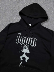Down Band Down Face Metal Black Hoodie Full Size S-5XL