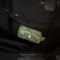 Denim Tears Cotton Wreath Hooded Sweatshirt Black Monochrome
