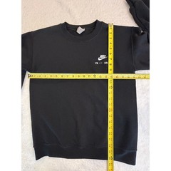 Nike Black Crewneck Sweatshirt Roman Numerals VIII.I.MMXXI Embroidered Small