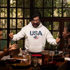 Stylish USA Flag Text Hoodie: Classic Fit for Men Perfect for Fast Fashion Lover