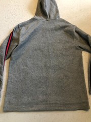 Aeropostale Sweatshirt Men’s Medium Gray Allover Fleece Pullover Hoodie