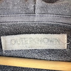 Outerknown Mens Hemp Organic Cotton Pullover Hoodie Blue Snap Neck Size L