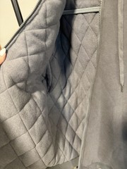 Comfrt Men’s Gray Full Zip heavyweight EUCHoodie w/ Pockets, Cotton Blend Size M