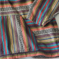 The Territory Ahead Men’s XXL Cotton Striped Pullover Hoodie Aztec Multicolor