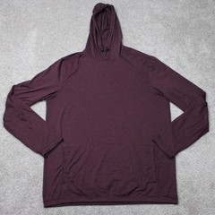 01. Algo Hoodie Men Large Red/Black 01. Performance Quick Dry UV SPF 40+ Stretch