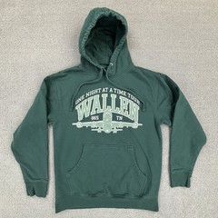 Morgan Wallen Hoodie Mens Medium One Night At A Time Tour Green Pullover Concert