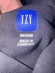 Yeezy Gap Balenciaga Shrunken Dove Hoodie Dark Grey Medium (Check Description)