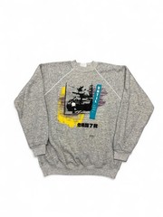 VTG 1989 Tiananmen Square democracy for China ART crewneck RARE grey L mens