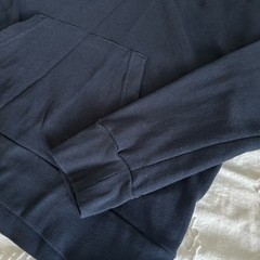 Alternative Apparel Mens Hoodie Pullover M Navy Blue Lightweight Sustainable