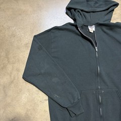 Lot 5 Vintage Sweatshirts Zip Up Hoodie Blank Black M-XL Faded 90s 00s Y2K USA
