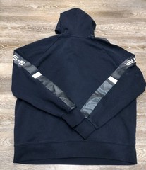 G-Star Raw Hoodie Mens XL Black Sustainable Pullover Logo Streetwear Sweatshirt