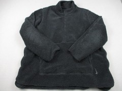 Nike Yoga Sweatshirt Men L Black Pullover 1/4 Zip Faux Fur Fleece Heavyweight
