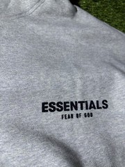 Fear of God Essentials Hoodie Dark Oatmeal Gray Size Medium AUTHENTIC