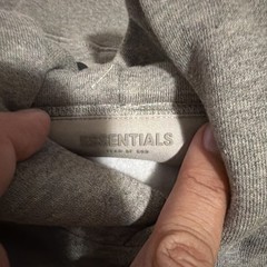Fear of God Essentials Hoodie Dark Oatmeal Size Large (SS22)